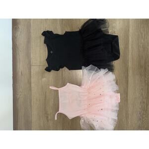Bundle lot 2 pieces ballet tutu dresses 12 months